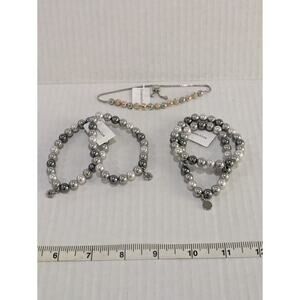 Charter Club A Lot of Bracelet Imitation Pearl Crystal‎ 3 Pack New with Tag